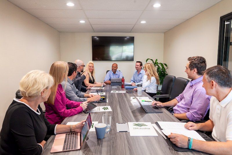 Team meeting in the Zipdesk conference room